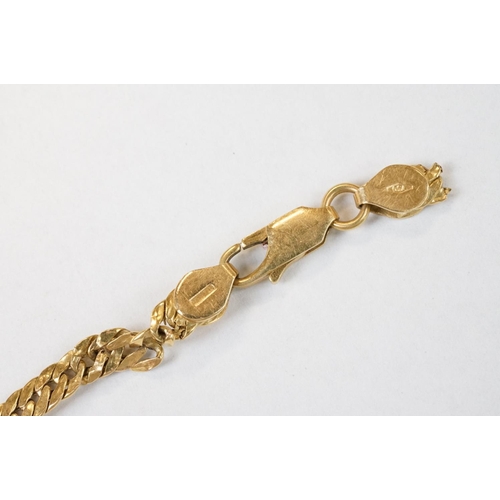 101 - 18ct yellow gold bracelet (af)