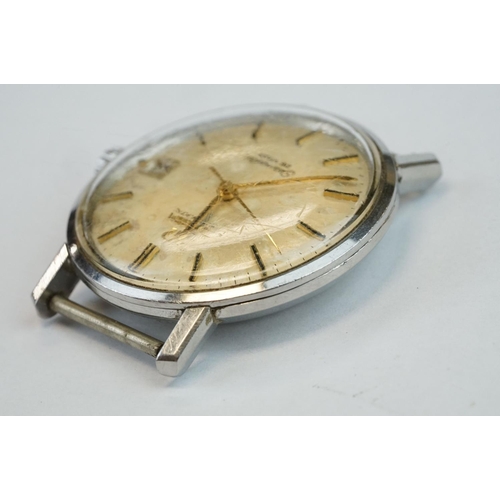 368A - Omega Automatic Seamaster De Ville stainless steel gents wristwatch, with silvered dial, gilt baton ... 