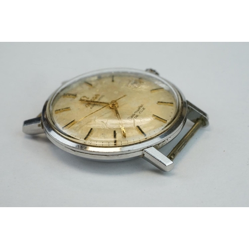 368A - Omega Automatic Seamaster De Ville stainless steel gents wristwatch, with silvered dial, gilt baton ... 