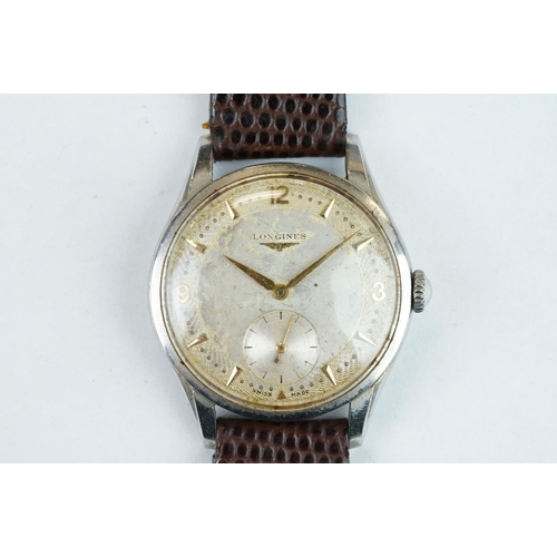 369A - Gents Longines manual wind wristwatch with subsidiary second dial