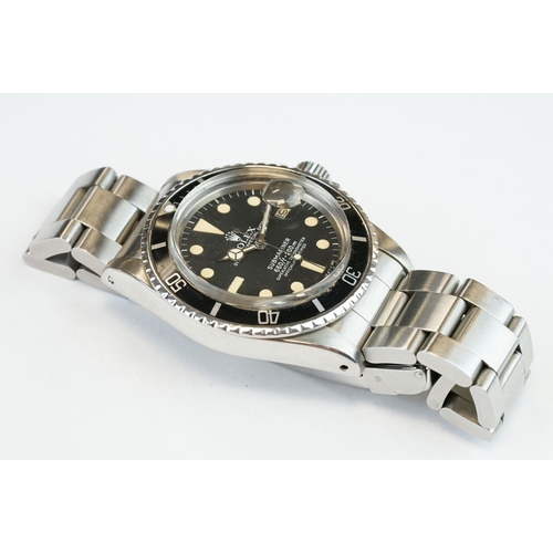 370 - Gents 1978/79 Rolex Oyster Perpetual Submariner stainless steel watch, ref 1680.  Comes with origina... 