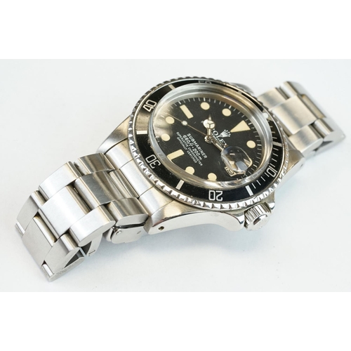 370 - Gents 1978/79 Rolex Oyster Perpetual Submariner stainless steel watch, ref 1680.  Comes with origina... 