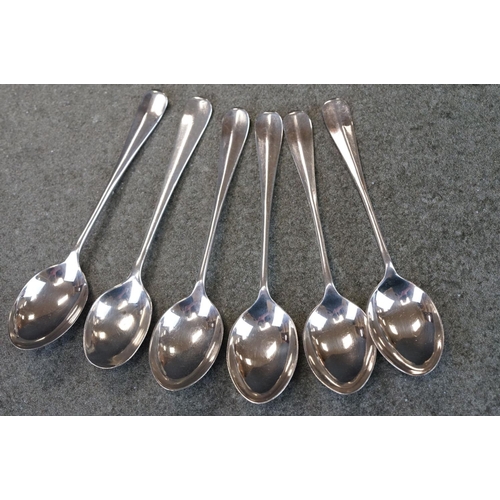 435 - Four Victorian Scottish silver teaspoons, engraved floral decoration, initialled terminal, makers Ed... 