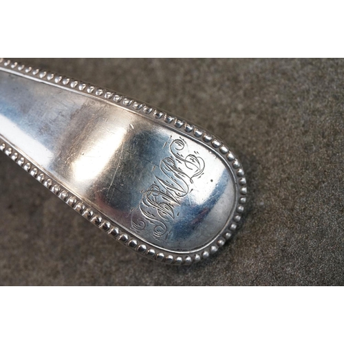 436 - George III silver sauce ladle, Old English pattern, initialled terminal, makers Samuel Godbehere & E... 