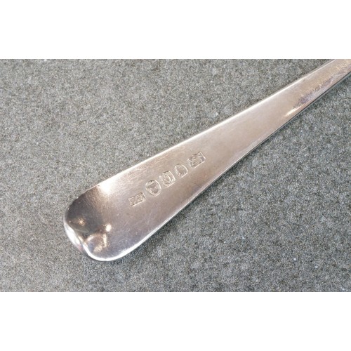 434 - George III silver table spoon, Old English pattern, initialled terminal, makers George Burrows I, Lo... 