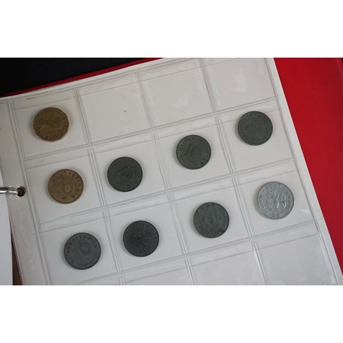 140 - A collection of mainly British pre decimal coins to include many silver examples and King George III... 