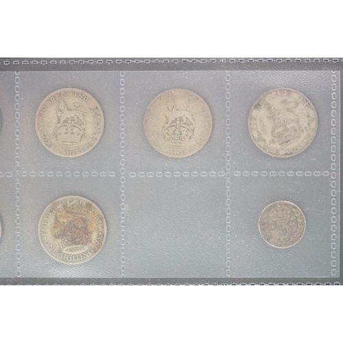 142 - A collection of mainly British pre decimal coins and banknotes to include a good quantity of silver ... 