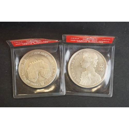 144 - A collection of mainly British pre decimal coins to include pre 1947 silver examples together with a... 