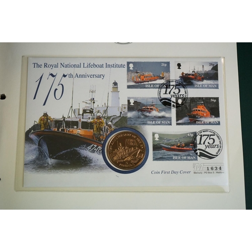 181 - A collection of Westminster Mint limited edition coin and stamp covers to include Crowns, £5 coin, £... 