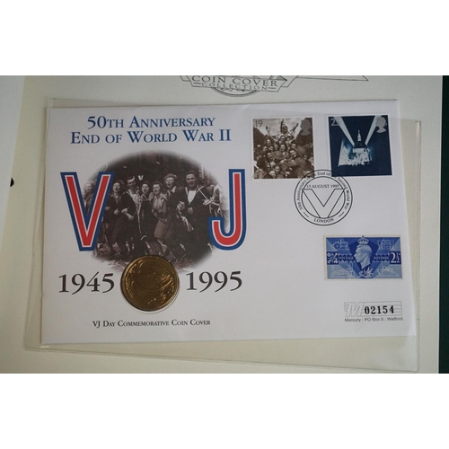 181 - A collection of Westminster Mint limited edition coin and stamp covers to include Crowns, £5 coin, £... 