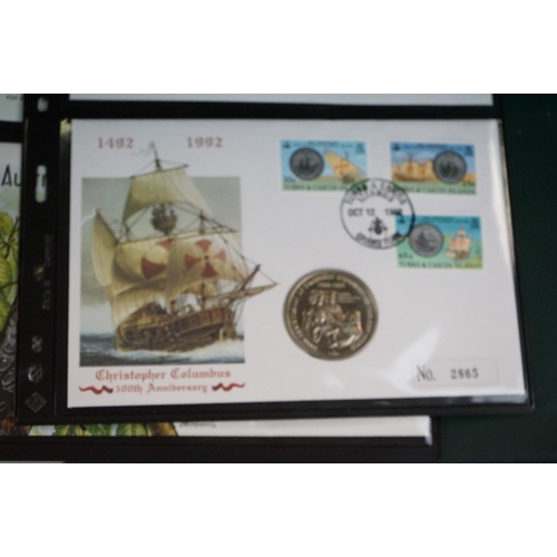 181 - A collection of Westminster Mint limited edition coin and stamp covers to include Crowns, £5 coin, £... 