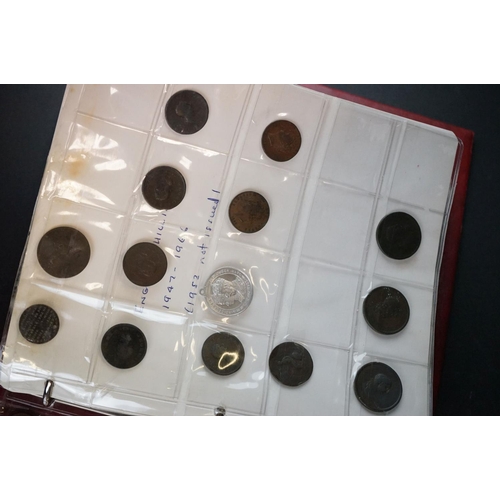 186 - A collection of mainly British pre decimal coins to include a quantity of King George III examples, ... 