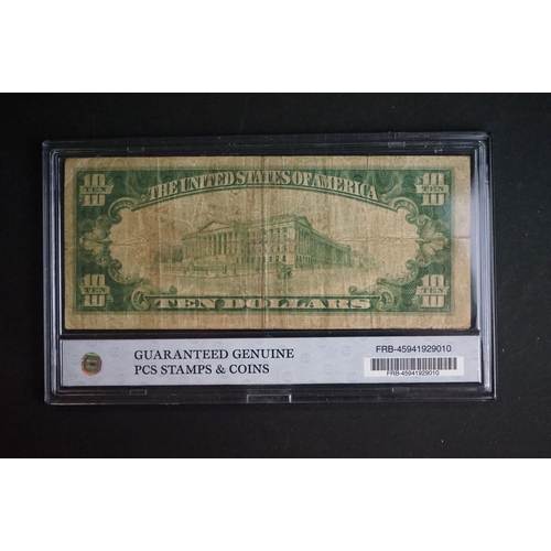 145 - The United States of America complete denomination set of 1929 Federal Reserve Banknotes, all slab m... 