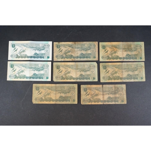 58 - A collection of approx forty banknotes, mainly from African nations.