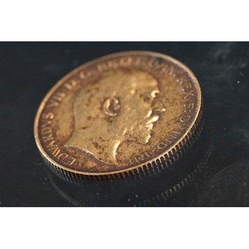 12 - A British King Edward VII gold half sovereign coin, dated 1907