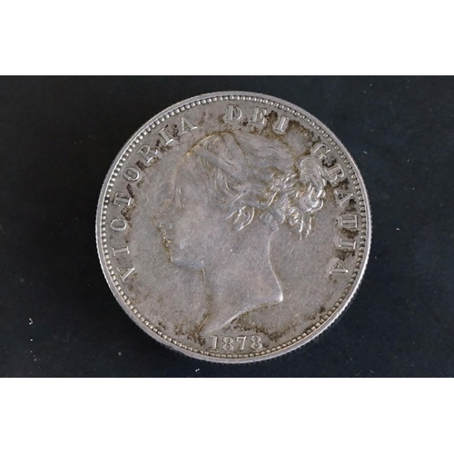 17 - A British Queen Victoria Young Head half crown coin, dated 1878 (V/F).