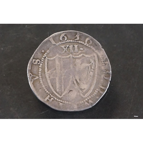 19 - A Hammered Silver Commonwealth Shilling coin, dated 1656