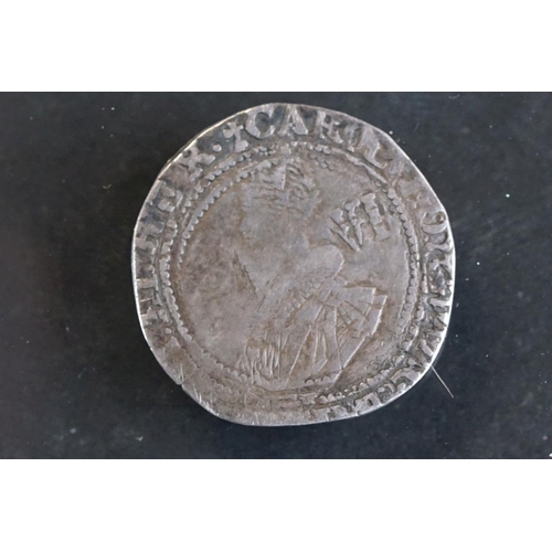 20 - A British King Charles I hammered silver sixpence, dated 1626.