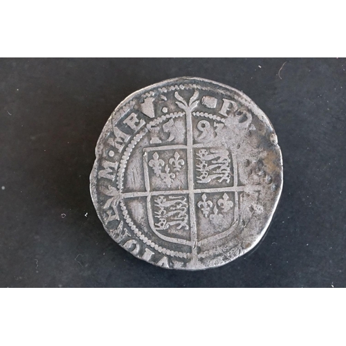 21 - A British Queen Elizabeth I hammered silver sixpence, dated 1593