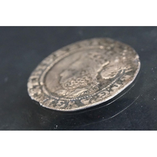 21 - A British Queen Elizabeth I hammered silver sixpence, dated 1593