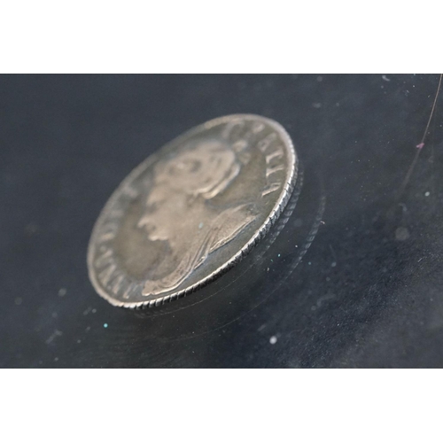 26 - A British Queen Anne early milled silver sixpence, dated 1707