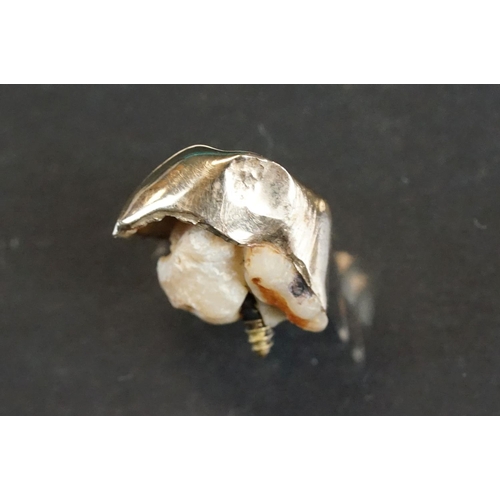 311A - Four pairs of 9ct yellow gold stud earrings, to include cameo and pearl examples, together with a 9c... 