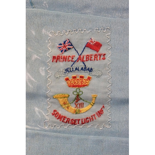 85 - A Somerset Light Infantry Embroidered Badge Together With A Somerset Light Infantry World War One Er... 