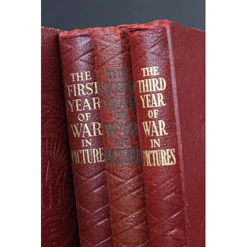 127 - Books - The War In Pictures In Six Hardback Volumes.