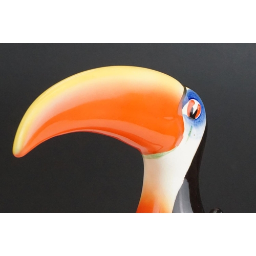 7 - Carlton Ware Guinness Advertising toucan lamp base, with motto ' How Grand To Be A Toucan Just Think... 