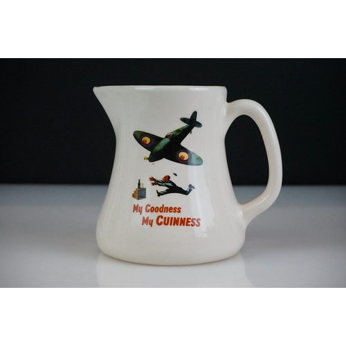 20 - Six Guinness advertising ceramic water jugs to include an official Guinness merchandise ' My Goodnes... 