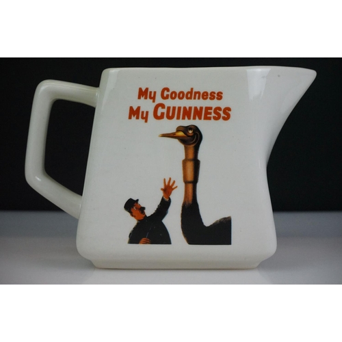 20 - Six Guinness advertising ceramic water jugs to include an official Guinness merchandise ' My Goodnes... 