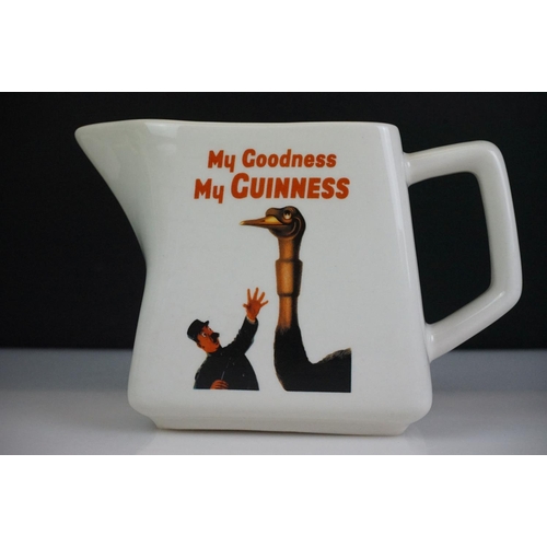 20 - Six Guinness advertising ceramic water jugs to include an official Guinness merchandise ' My Goodnes... 