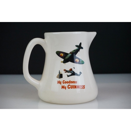 20 - Six Guinness advertising ceramic water jugs to include an official Guinness merchandise ' My Goodnes... 