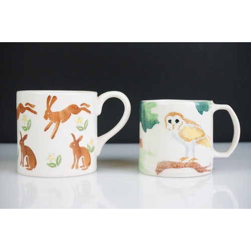 23 - Collection of animal themed spongeware ceramics to include Brixton Pottery (rabbits pattern serving ... 