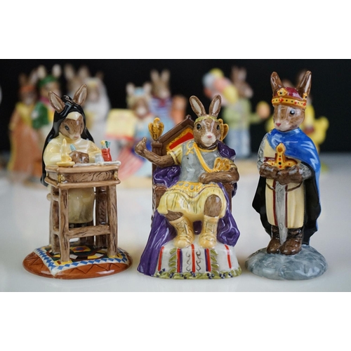 25 - Collection of 40 Royal Doulton Bunnykins porcelain figures to include limited edition, Shipmates Col... 