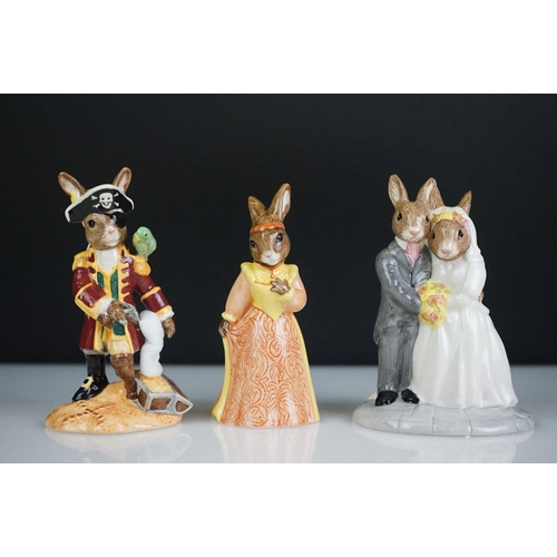 25 - Collection of 40 Royal Doulton Bunnykins porcelain figures to include limited edition, Shipmates Col... 