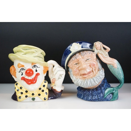 27 - Collection of 11 mainly Royal Doulton character jugs to include The Clown (D 6834), Old Salt (D 6551... 