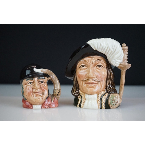 27 - Collection of 11 mainly Royal Doulton character jugs to include The Clown (D 6834), Old Salt (D 6551... 