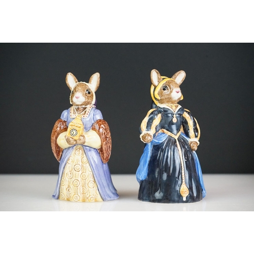 51 - Six Royal Doulton Bunnykins ' The Tudor Collection ' figures to include Henry VIII (DB 305), Anne Bo... 