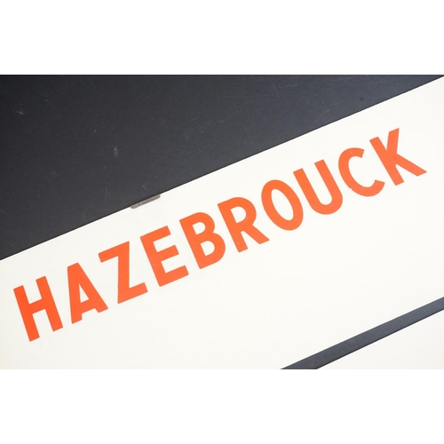 99 - Railway interest - Two original Mid century French railway signs to include ' Hazebrouck ' (with 225... 