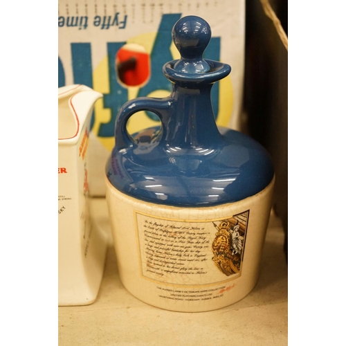 80 - Collection of 29 branded ceramic advertising water jugs to include many whisky examples, to include ... 