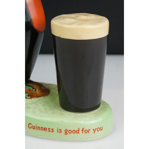 8 - Carlton Ware Guinness Advertising toucan lamp base, with motto ' If he can say as you can Guinness i... 