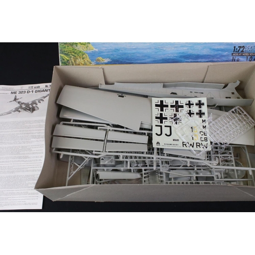 287 - Seven Boxed & unbuilt Italeri plastic model kits to include 3 x aircraft (1352 1:72 Sunderland Mk. I... 