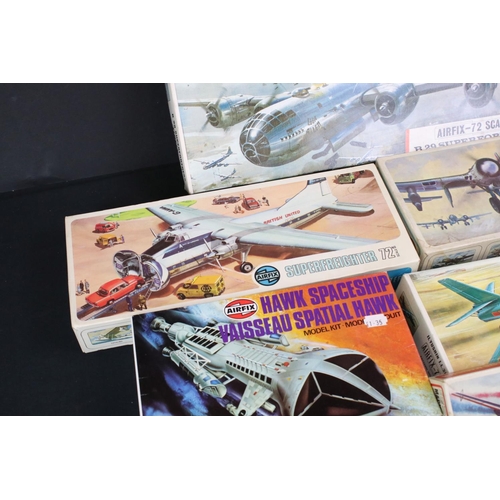 291 - 11 Boxed & unbuilt plastic model kits to include 3 x Series 2 1/72 (02047-5 Magister, 02056-9 Whirlw... 