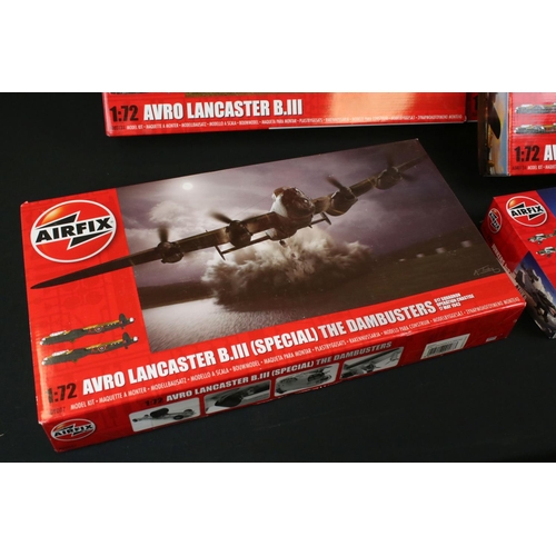 293 - 11 Boxed & unbuilt Airfix 1:72 plastic model plane kits to include A12011 Avro Vulcan B.2 (tearing t... 