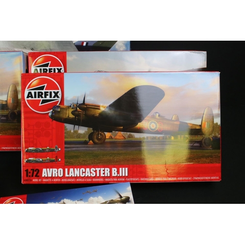 293 - 11 Boxed & unbuilt Airfix 1:72 plastic model plane kits to include A12011 Avro Vulcan B.2 (tearing t... 