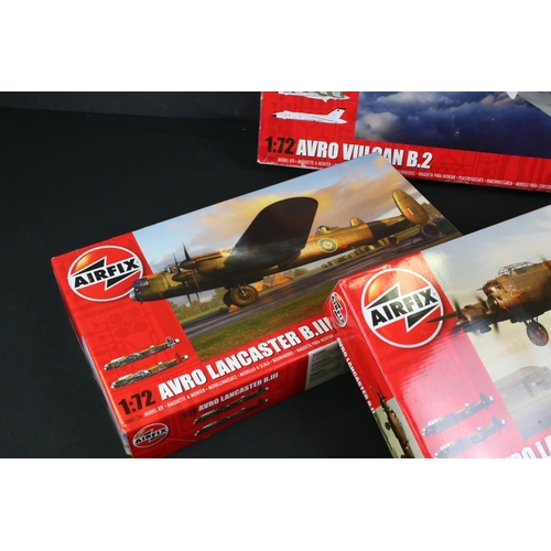 293 - 11 Boxed & unbuilt Airfix 1:72 plastic model plane kits to include A12011 Avro Vulcan B.2 (tearing t... 