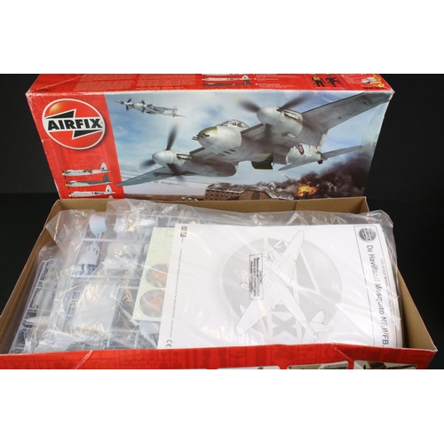 295 - Eight Boxed & unbuilt Airfix 1:24 plastic model plane kits to include 7 x Vintage Classics kits (2 x... 