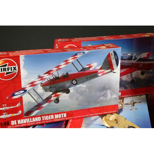 297 - 20 Boxed & unbuilt Airfix 1:48 plastic model plane kits to include A12007 Gloster Javelin, A09189 Ha... 