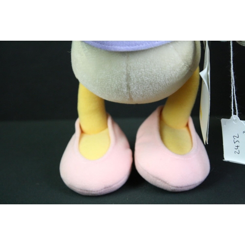 305 - Two Steiff Disney Showcase soft toys to include Donald and Daisy Duck, both with original buttons an... 